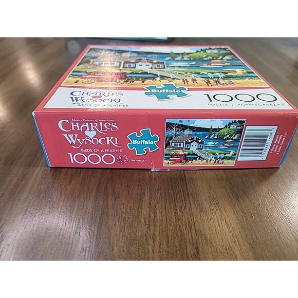 Charles Wysocki 1000 Pc Jigsaw Puzzle Sea Planes Airport Dock Horses Complete - Picture 4 of 7